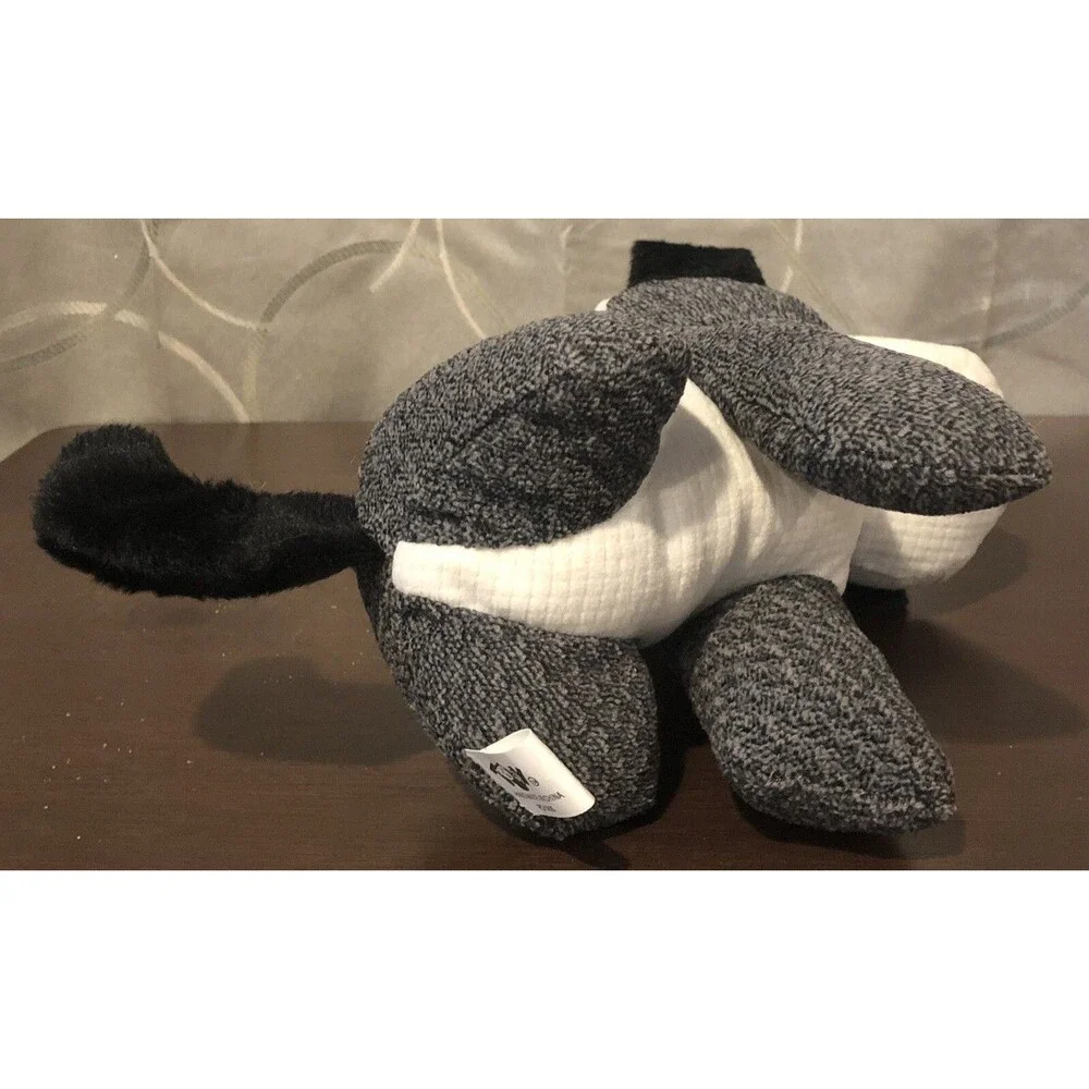 Tony Toy Puli International Dog Plush Gray White Textured Puppy Stuffed Animal 7